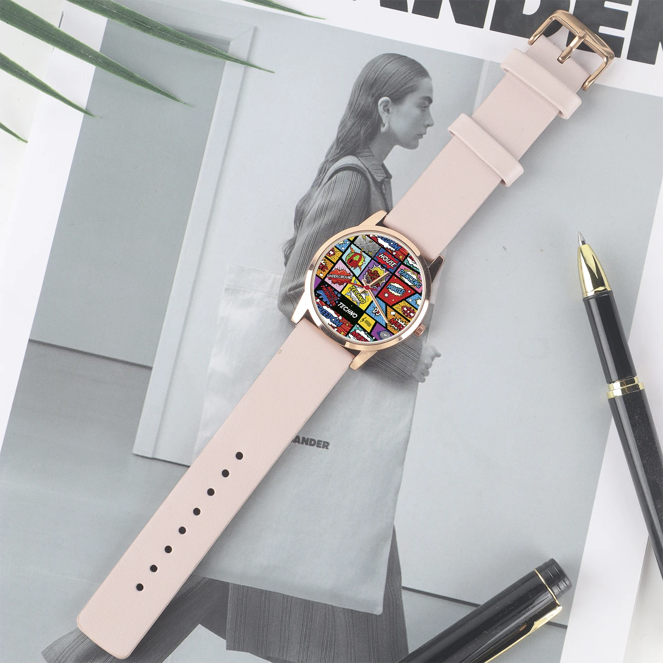 Friend Custom Watch for Women Logo Husband Quartz Watches for Wrist Wife Name Gift Music Photo Women's Wristwatch Graffiti Son