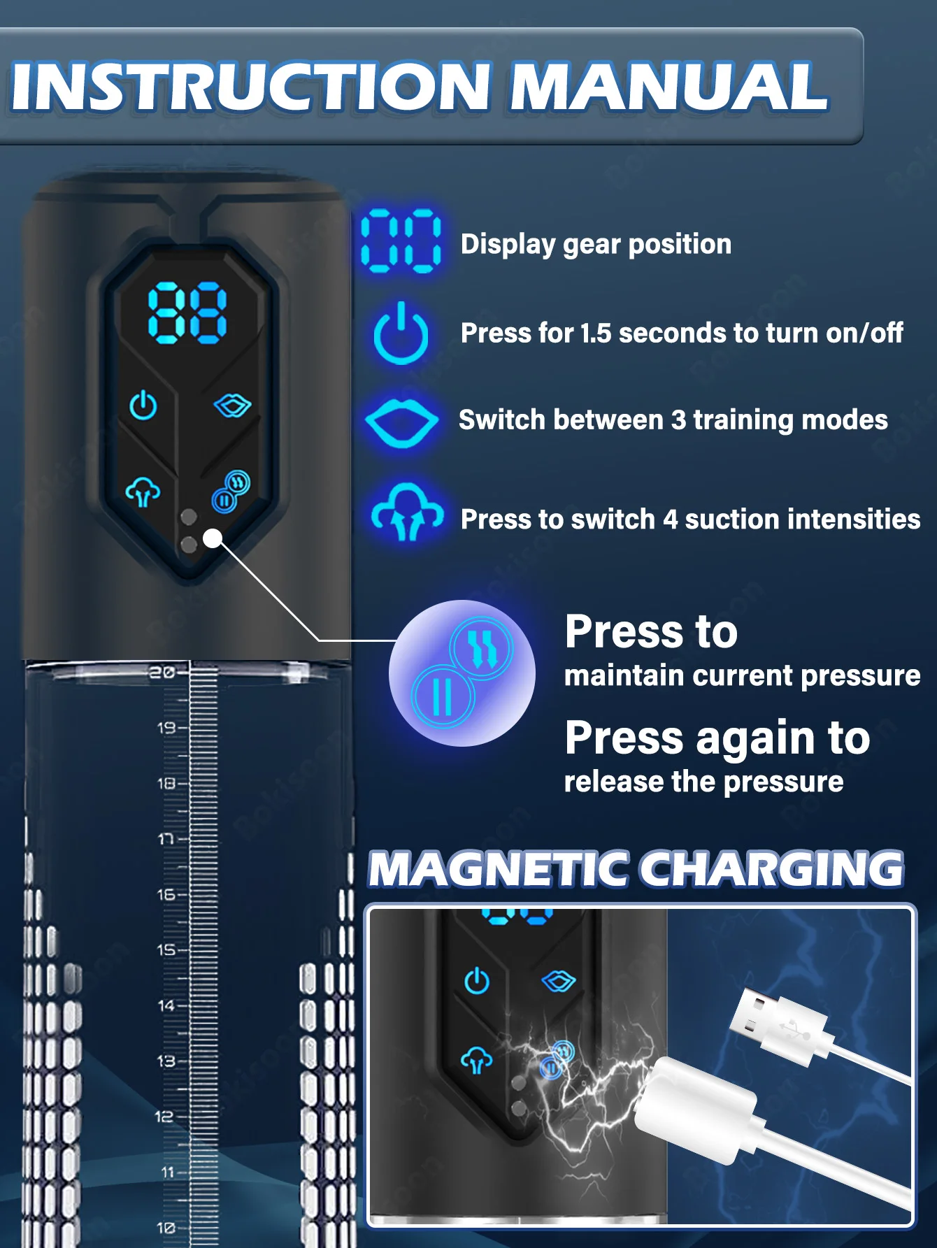 IPX7 wasserdichte elektrische Penispumpe zur Vergrerung des Mannes, Vakuumpumpe, Vergrerung, Verlngerungspumpe, 4 Saugstufen, 2 Silikonhllen - AliExpress 66 IPX7 wasserdichte elektrische Penispumpe zur Vergrerung des Mannes, Vakuumpumpe, Vergrerung, Verlngerungspumpe, 4 Saugstufen, 2 Silikonhllen - AliExpress 66