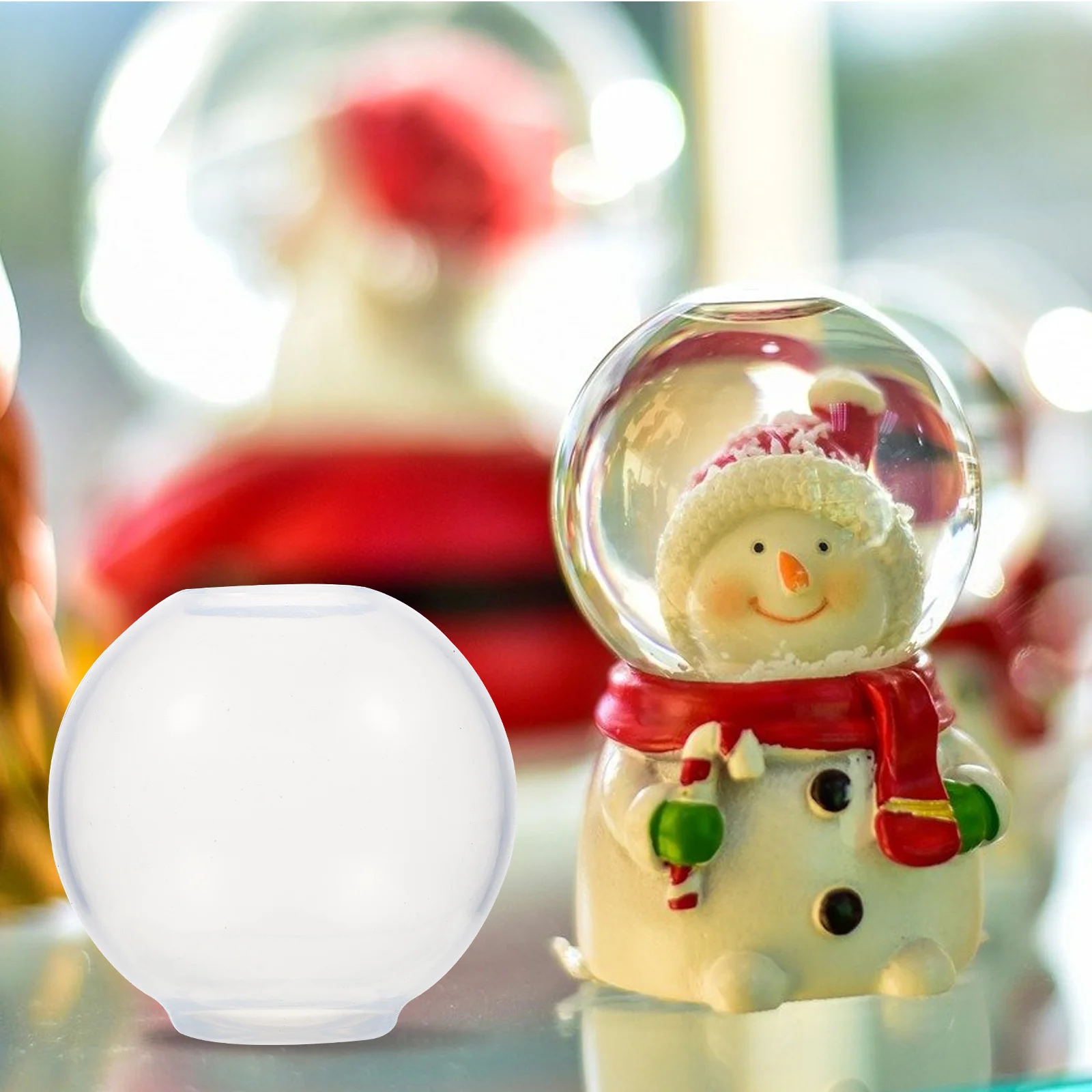 

Silicone Ball Mold for DIY Resin Crafts High Transparent Reusable Sphere Shape Mold for Epoxy Decoration Wedding Christmas