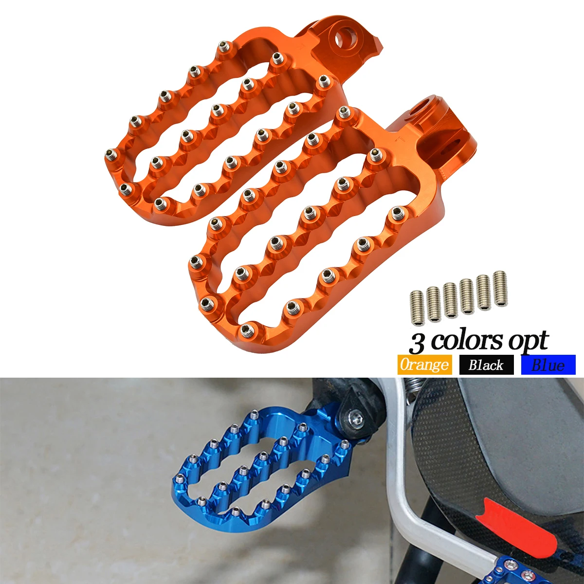 

Motorcycle Foot Rest Pegs Footrest Footpeg For KTM 690 Enduro R SMC/R 790 890 950 990 1050 1090 1190 1290 Adventure Supermoto S