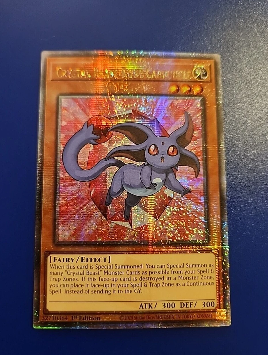 

Yugioh KONAMI TCG MP24-EN020 Crystal Beast Ruby Carbuncle 25th Quarter Century Secret English 1st Edition Collection Mint Card