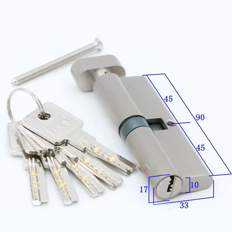 Imagem -06 - Bloqueio com Chave de Bronze para Quarto e Vida Cilindro da Porta Cobre Lock Security Handle 55 mm 60 mm 65 mm 70 mm 75 mm 80 mm 85 mm 90 Milímetros