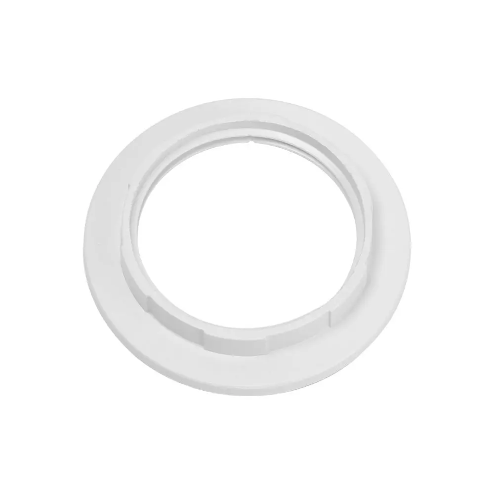 Durable Convert Black / White Practical Plastic Buckle Tighten The Collar Ring Adapter Bulb Holder E27 Plastic Outer Ring