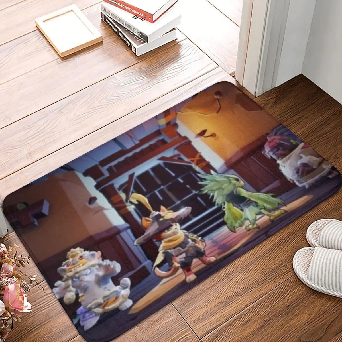 Gunfire Reborn Bathroom Mat Four Man Team Doormat Kitchen Carpet Balcony Rug Home Decoration