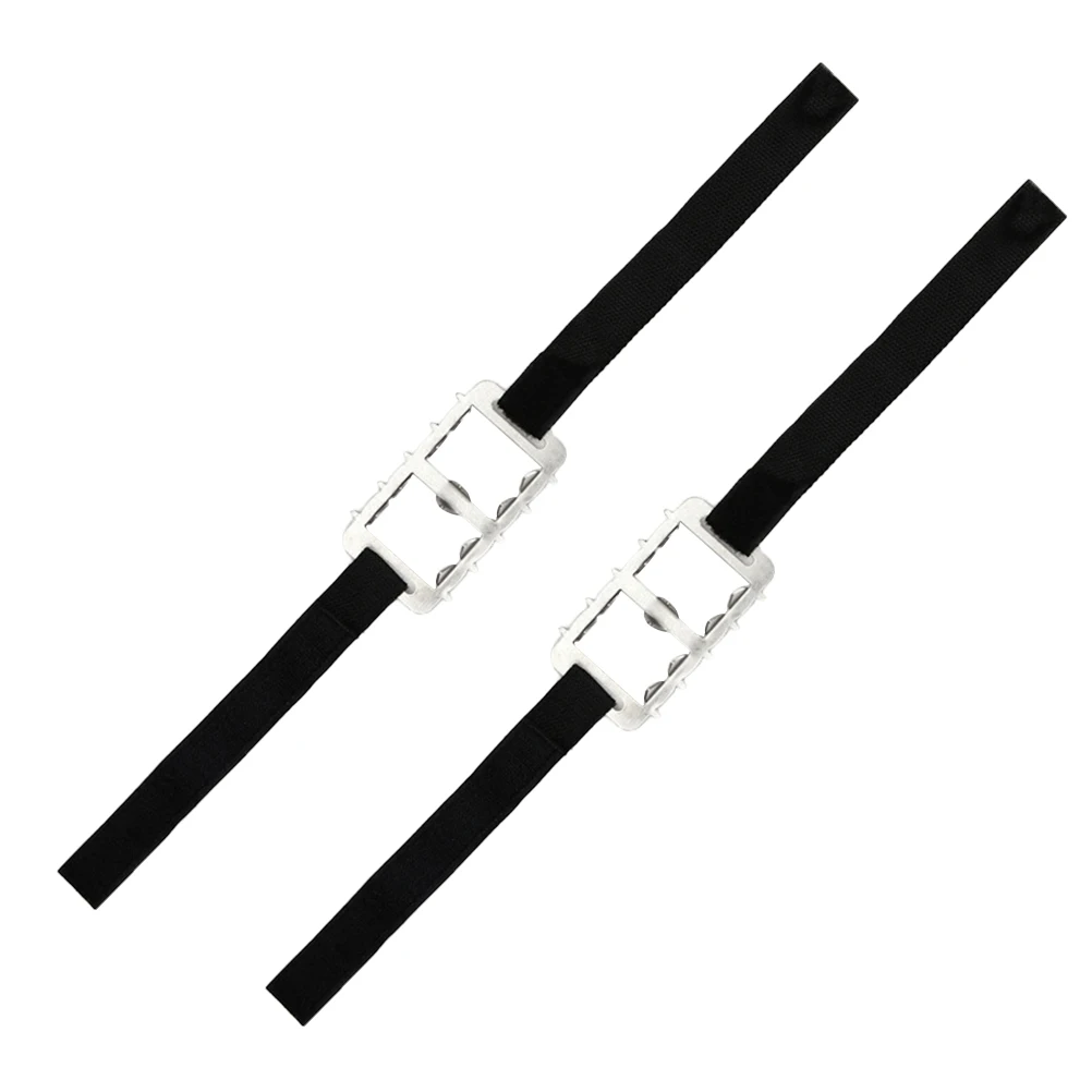 

2 PCS Anti-slip Crampons Winter Shoe Cover Silicone Non-slip 10 Toothed Ice Gripper