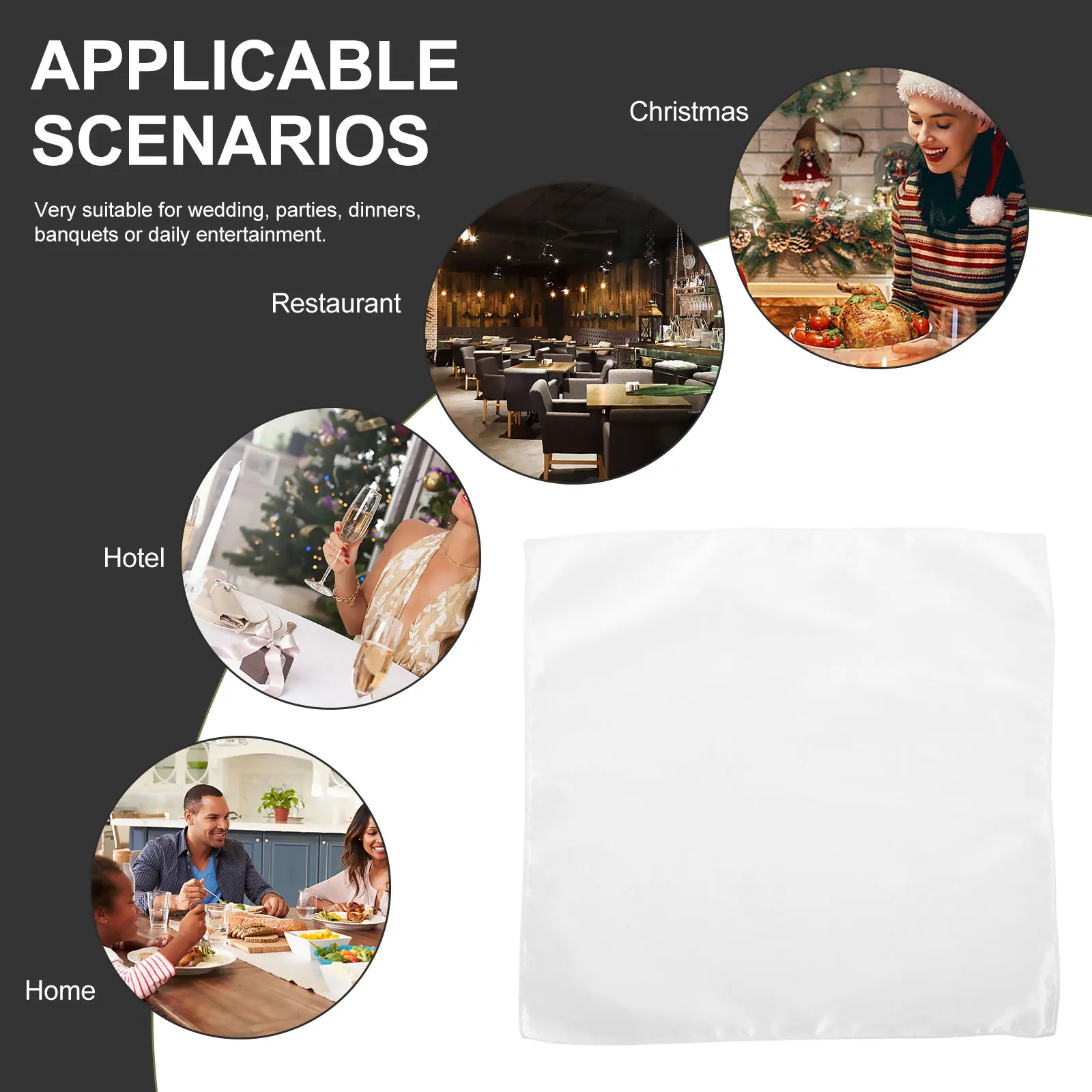 

10 Burgundy Serviette Napkins Absorbent Easy Care Machine Washable Fabric Serviette Set Valentine Paper Plates Napkins Table