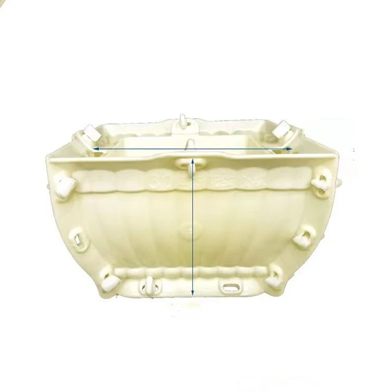Rectangular Cement Flowerpot Mold Diy Plastic Wave Reusable Bonsai Thickened Oval Suitable For Green Plants And Fresh Flowers