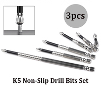3pcs K5 Non-Slip Screwdriver Bit High Hardness S2 Steel Magnetic Tip for Electric Drill Power Tools Parts〔2025E〕