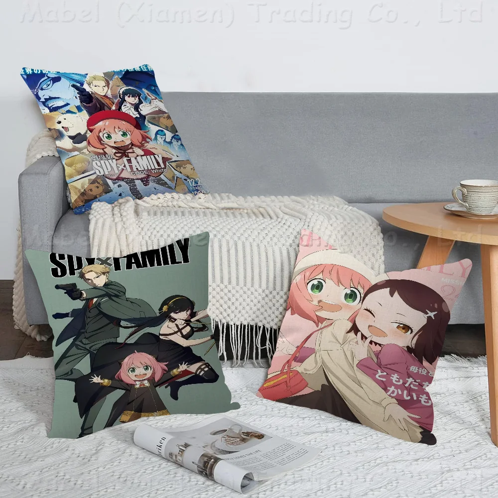 

Anime Spy X Family 45*45cm Cushion Cover Pillow Cover Decor Pillowcase Home Pillowcase For Couch Pillow