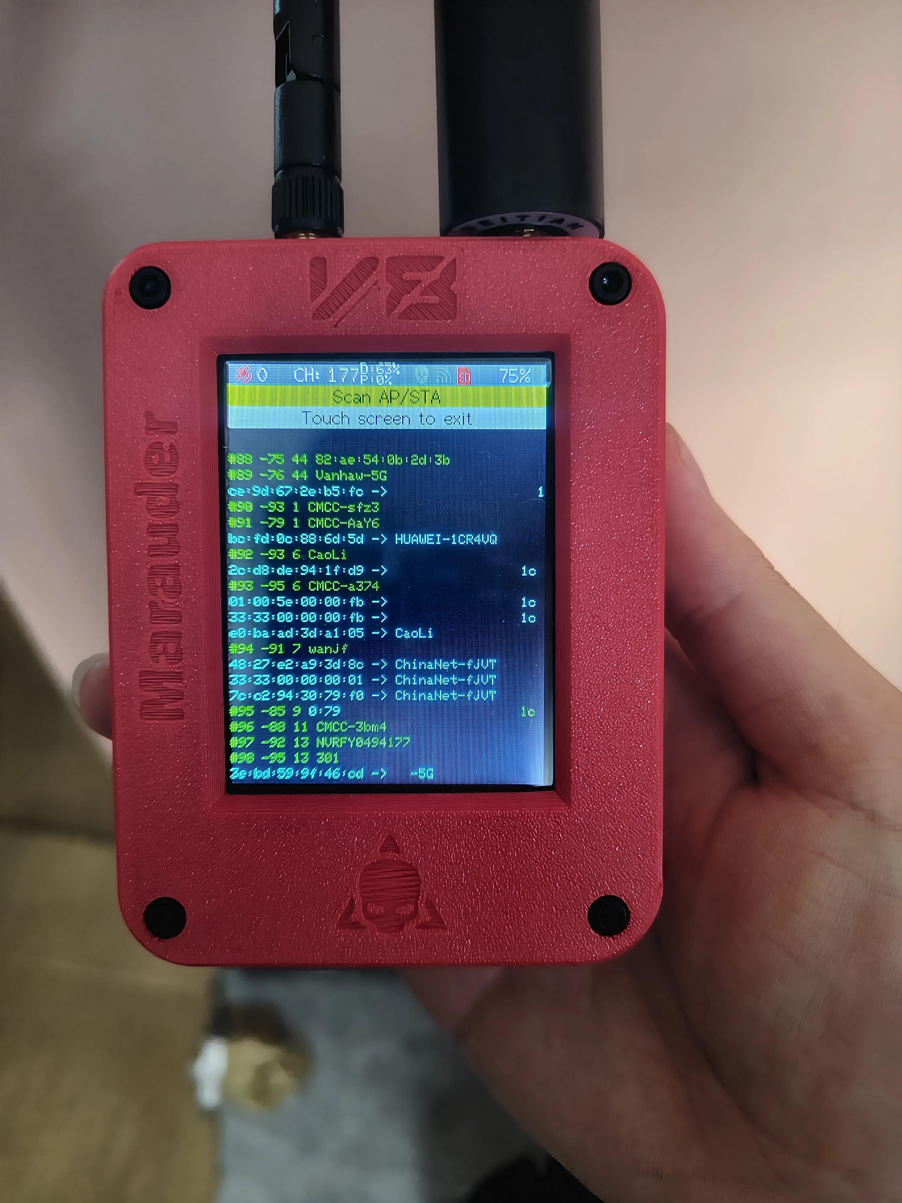 ESP32 Marauder V8 Ultimate Edition ESP32-C5 Device 2.8 Inch Touch Display Dual Band WiFi Bluetooth GPS Support 5G Wireless Tool