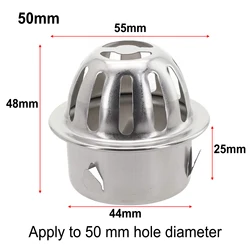Stainless Steel Anti-clogging Roof Floor Drain Roof Gutter Sewer Drain Pipe Anti-rat Filter Large Displacement Rain Strainer