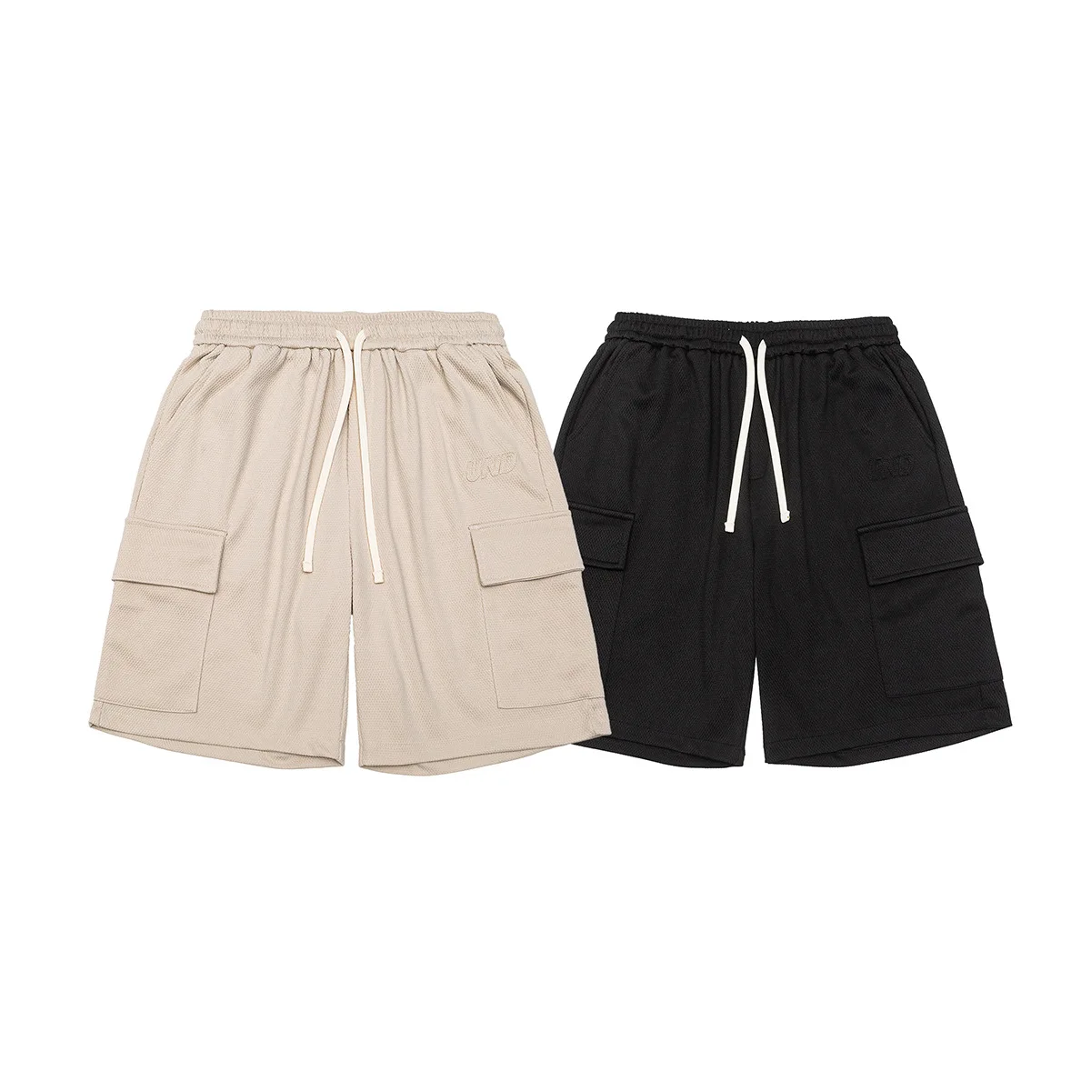 Summer New Multi Pocket Shorts Large Size Elastic Waist Drawstring Workwear Sports Short Pants Men's High Quality Casual Shorts