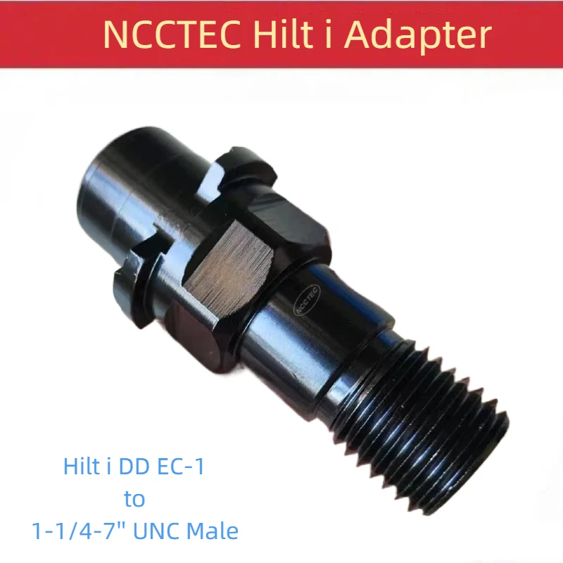 adattatore-ncctec-hilt-dd-ec-1-a-filettatura-maschio-unc-da-1-1-4-7''-per-macchina-perforatrice-a-diamante-dd-30-per-l'utilizzo-di-connettori-per-punte-da-trapano