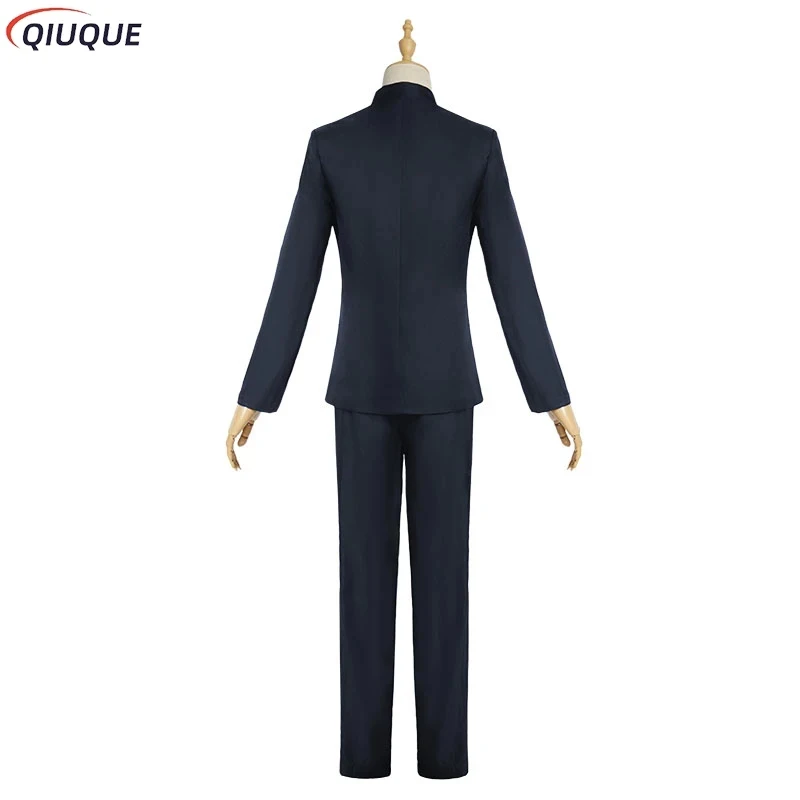 

Dark Blue High School Gojo Satoru Cosplay Costume Wig Glasses Anime Jujutsu Kaisen Cosplay Halloween Outfit Suit for Men