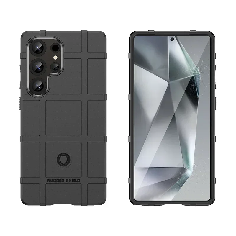 Rugged Shield Military Grade Flexible Phone Case for Samsung Galaxy S23/S24/S25 plus Ultra FE - Drop Protection Cover