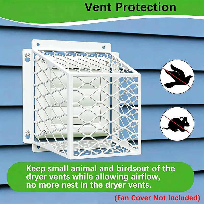 

IALJ-Universal Vent Cover Kit For Dryer Vents-Bird Guards(2Pcs) For 3-4Inch Exhaust Fan Installation