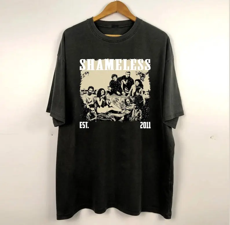 تي شيرت Shameless، قميص فيلم Shameless، قميص ريترو، عتيق، قميص ريترو، قميص كلاسيكي، هدايا له، هدايا عيد الميلاد #1
