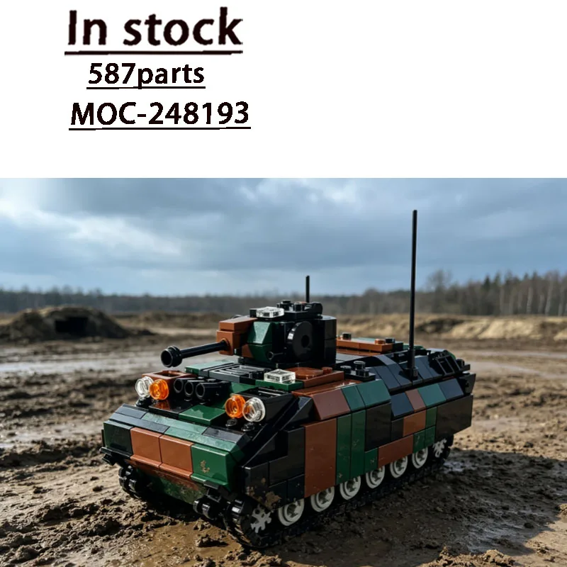 moc-248193-modele-de-blocs-de-construction-de-char-d'assaut-militaire-forestier-d'exterieur-587-pieces-cadeau-de-noel-personnalise-et-exclusif-jouet-d'anniversaire