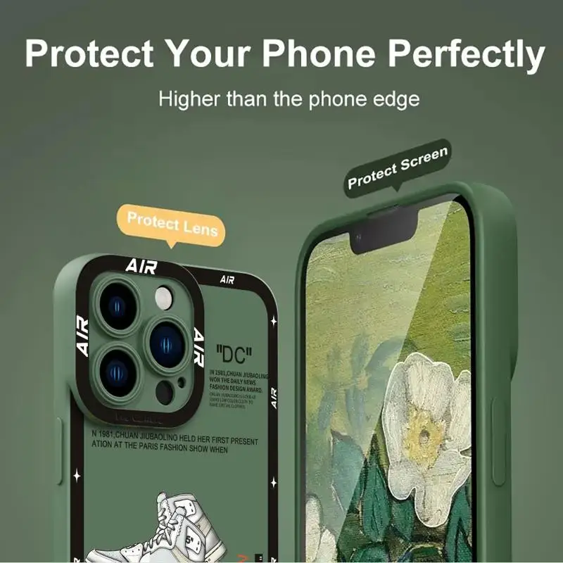 Luxury Slam Dunk Brand Phone Case For iPhone 15 Pro Max 14 Plus 13 12 11 Pro XS Max X XR 15 7 8 Plus Shockproof Protective Cover image 6