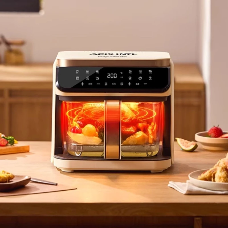 

Прозрачная и видимая аэрофритюрница со стеклянным внутренним вкладышем для домашнего использования, не нужно переводить