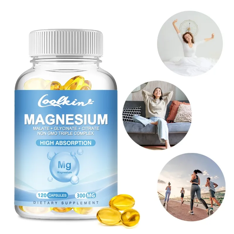 Magnesium Complex Supplement - Magnesium Glycinate, Citrate, Malate, Taurate, Chelated for Bones, Muscle, Recovery, Energy
