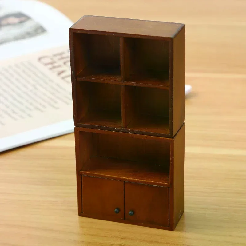 Combinaison Miniature pour maison de poupée 1:12, vitrine, meubles, modèle de décoration, jouet, accessoires pour maison de poupée