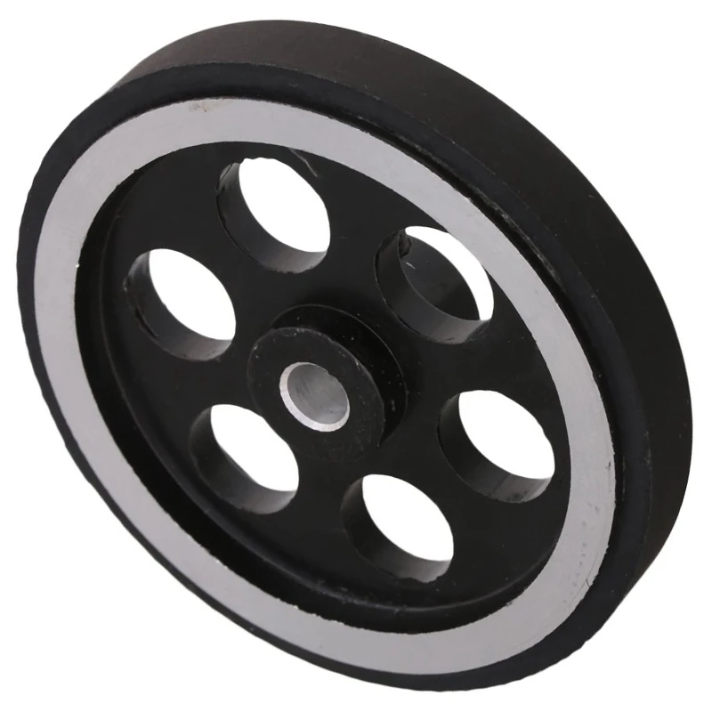 200X6mm Industrial Aluminum Rubber Measuring Rotary Encoder Meter Wheel image 5