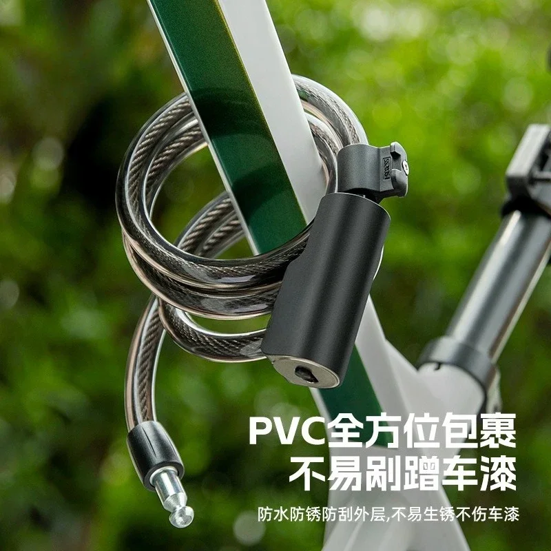 Cable Lock Bicycle Lock Ring  Anti-theft Mountain Road Bike Electric Vehicle Portable Cycling Household