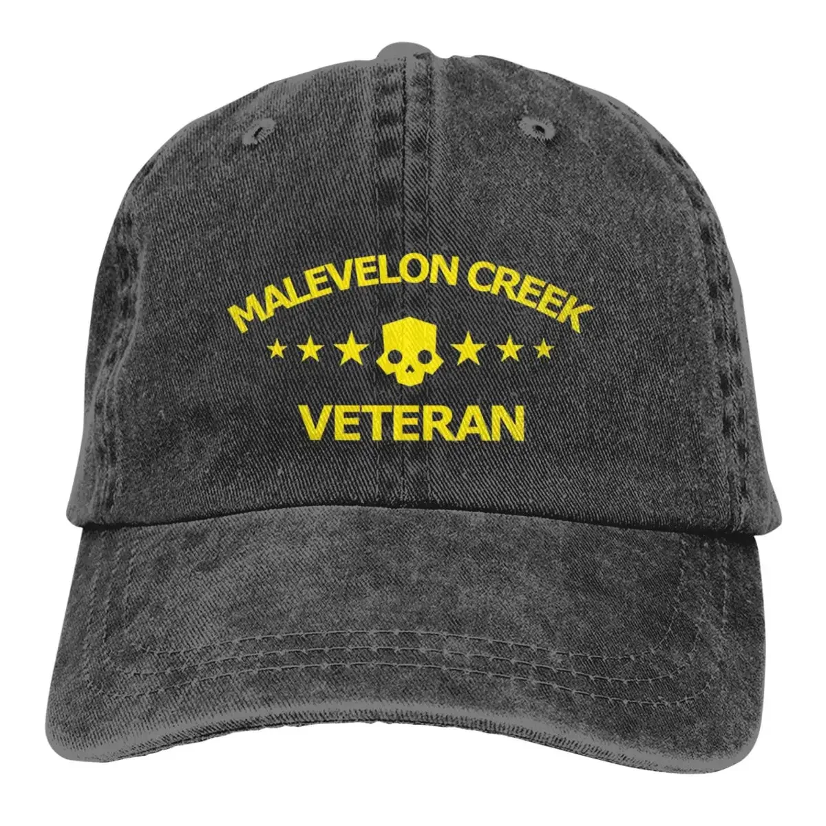 Helldivers 2 Malevelon Creek Veteran Baseball Caps Casual Distressed Washed Game Skull Snapback Hat Unisex Workouts Caps Hat