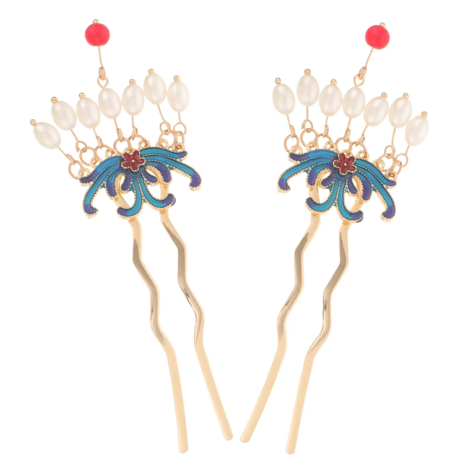 

Пара винтажных жемчужных заколок-шпилек для волос, легкие ретро-аксессуары для укладки волос для женщин и девушек, для банкетов