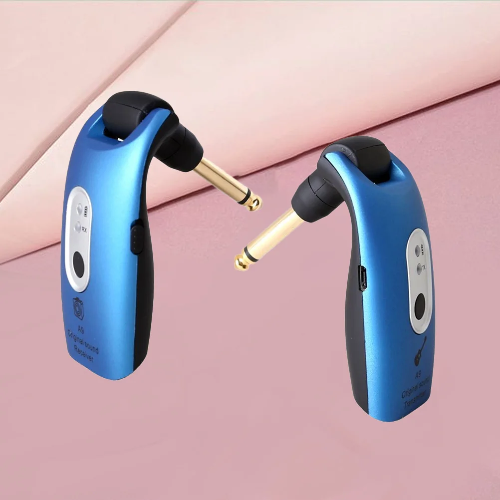 

2.4ghz Wireless Guitar Receiver USB Rechargeable Built-in Long Working Hours Rotatable Plug 6.35mm Port Compatible with