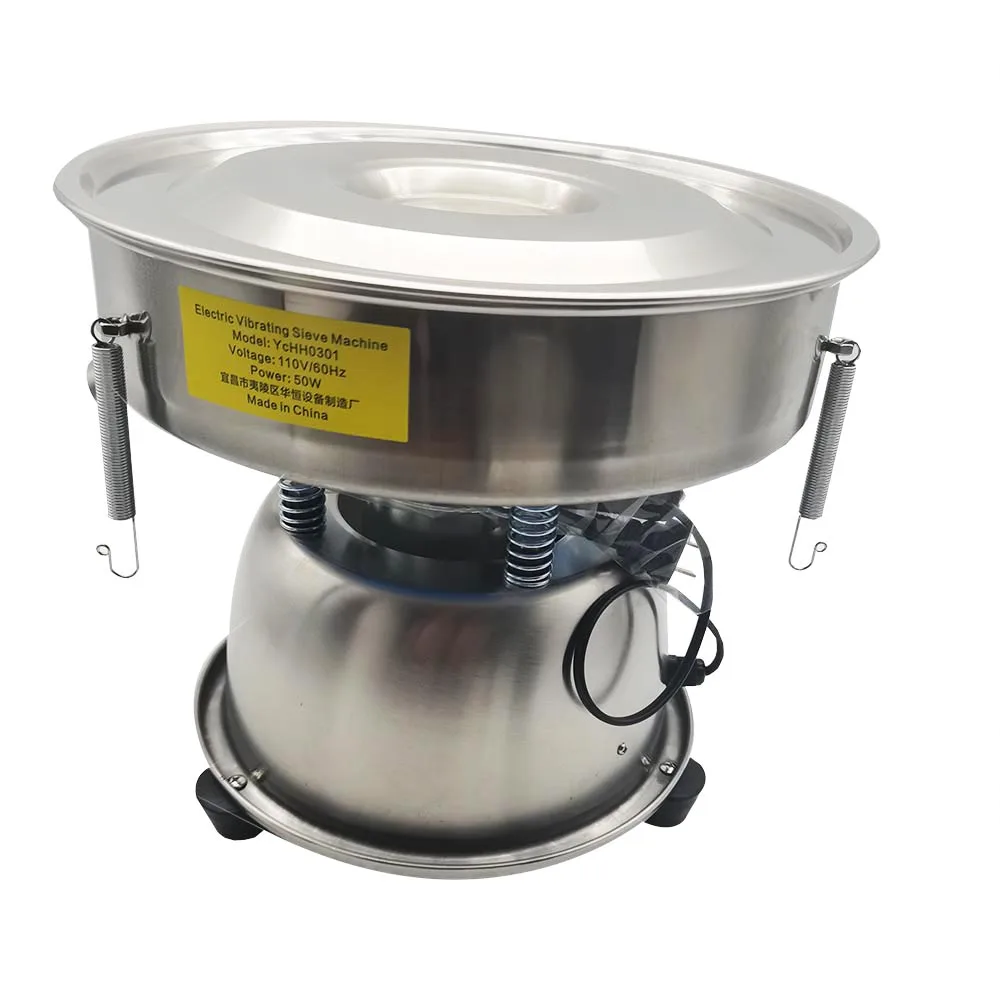 110/220V Vibrating Electrical Machine Sieve Powder Particle Sieve YCHH0301 Stainless Steel Chinese Medicine Sieve Machine 1PC