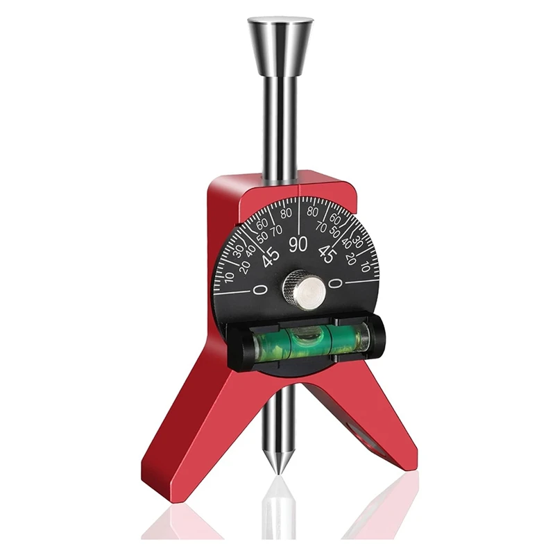 Pipe Center Finder, Center Finder Tool To Measure Pipe With 2.75Inch Ytype Base Fitted And Dial Bubble Protractor