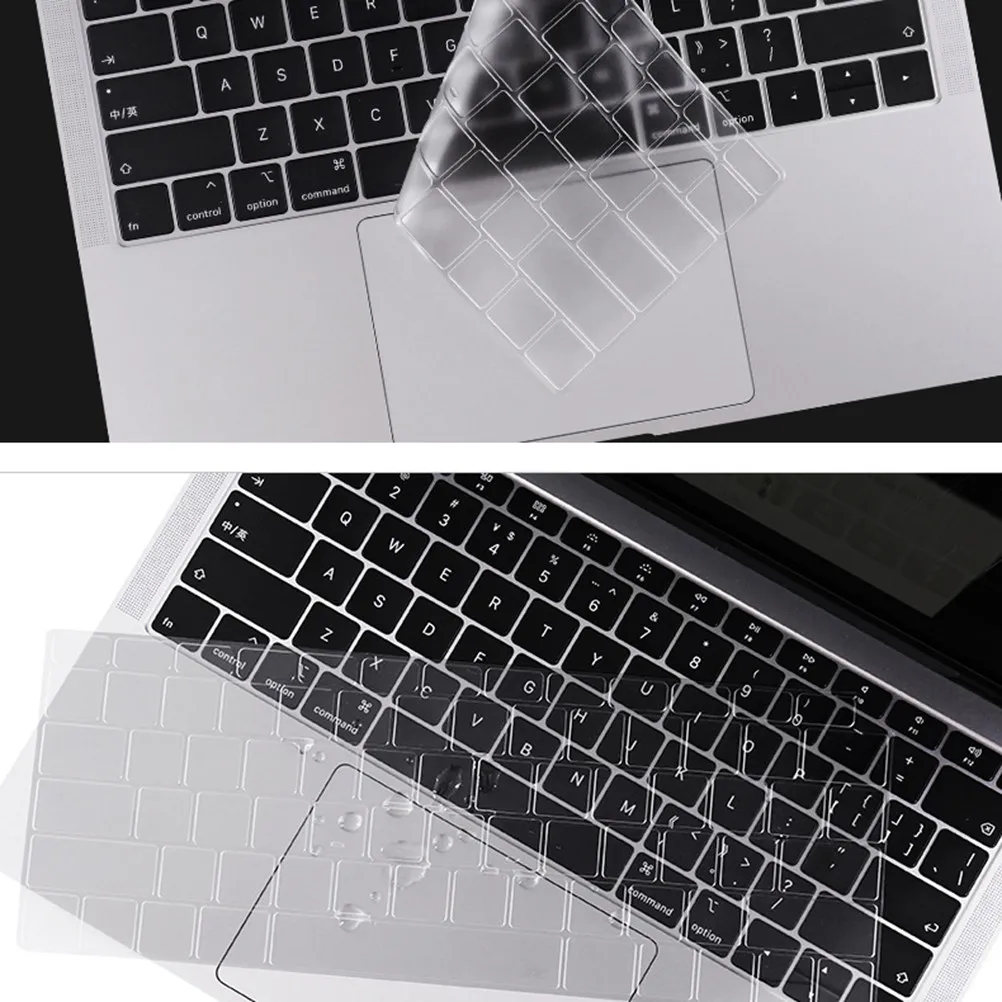 Ultra Thin Tpu Keyboard Skin 0.13mm Silicone Transparent Waterproof Dustproof Keyboard Protective Film Cover for A1706 A1989