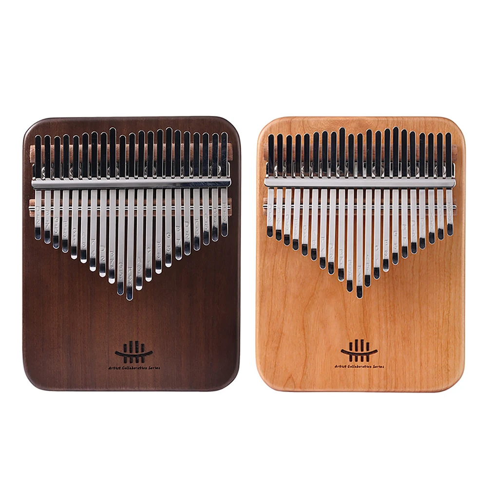 HLURU Kalimba 21 Key Professional Thumb Piano Solid Wood Cherry/Walnut Kalimba Keyboard Instrument Hand Piano Kid Birthday Gifts