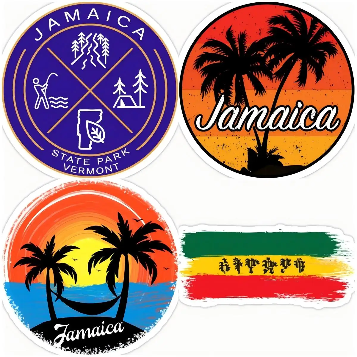 

Jamaica sticker Car Window Bumper Trunk Auto Mirror Motorcycle Uv Protection Waterproof Auto Sunscreen Decoration