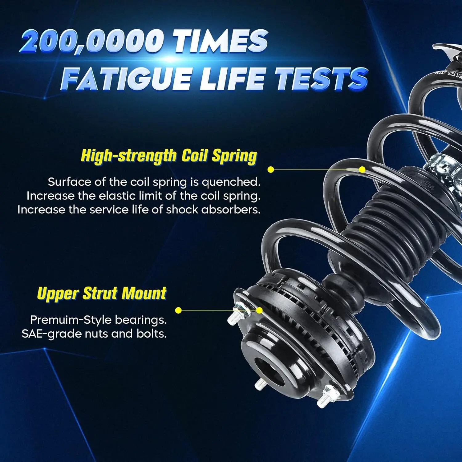 171128 171128L puntales y resorte delanteros izquierdo derecho para Chrysler Town & Country 2008 - 2016 2008 - 2019 Dodge Grand Caravan 171128R