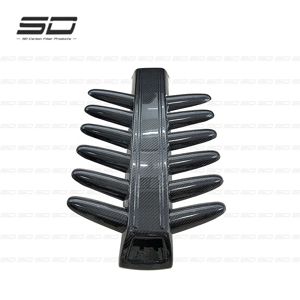MSY Style  Dry Carbon Fiber  Car Accessories Front Engine Cover Front Grill Frame for RR Cullinan