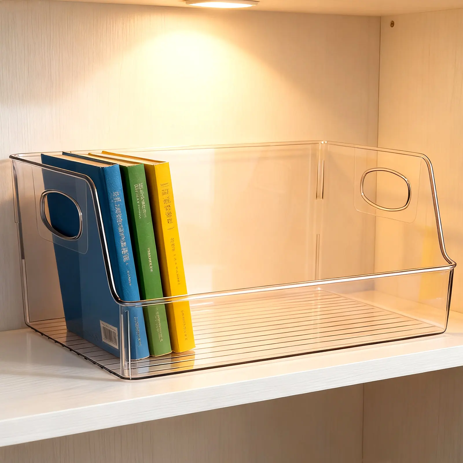 clear-book-bin-sturdy-plastic-organizer-bin-handle-classroom-storage-container-large-opening-clear-book-bins-plastic-baskets