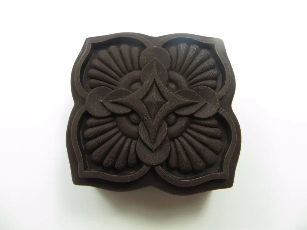 Silicone Mold Petal Embossment Soap Mould Resin Pendant Soap Mould Handmade DIY Soap Candle Aroma Stone QT0044 image 2