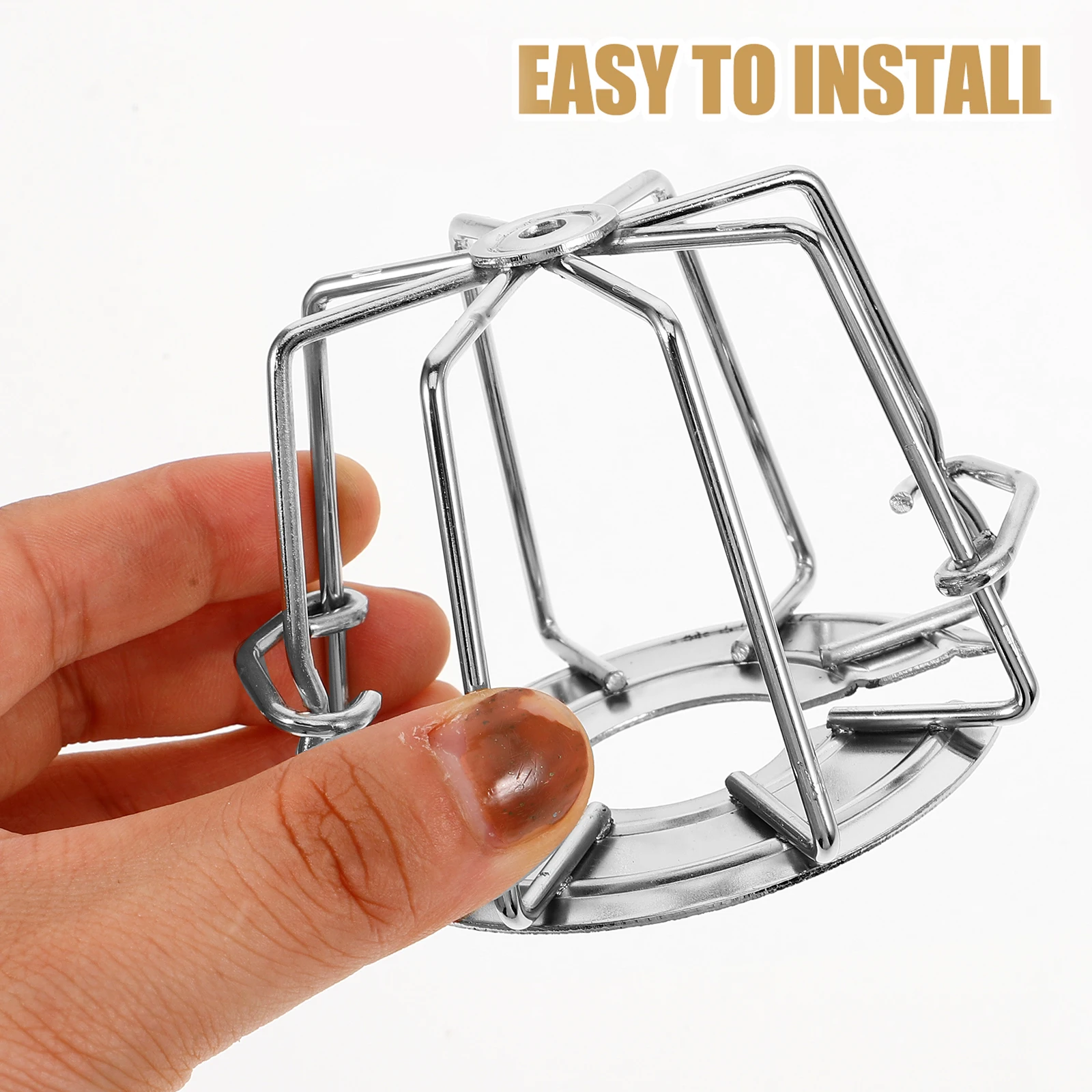 Easy Install Fire Sprinkler Head Protector Durable Iron Sprinkler Cover Universal Fit AntiCollision Design Small Sprinkler Guard
