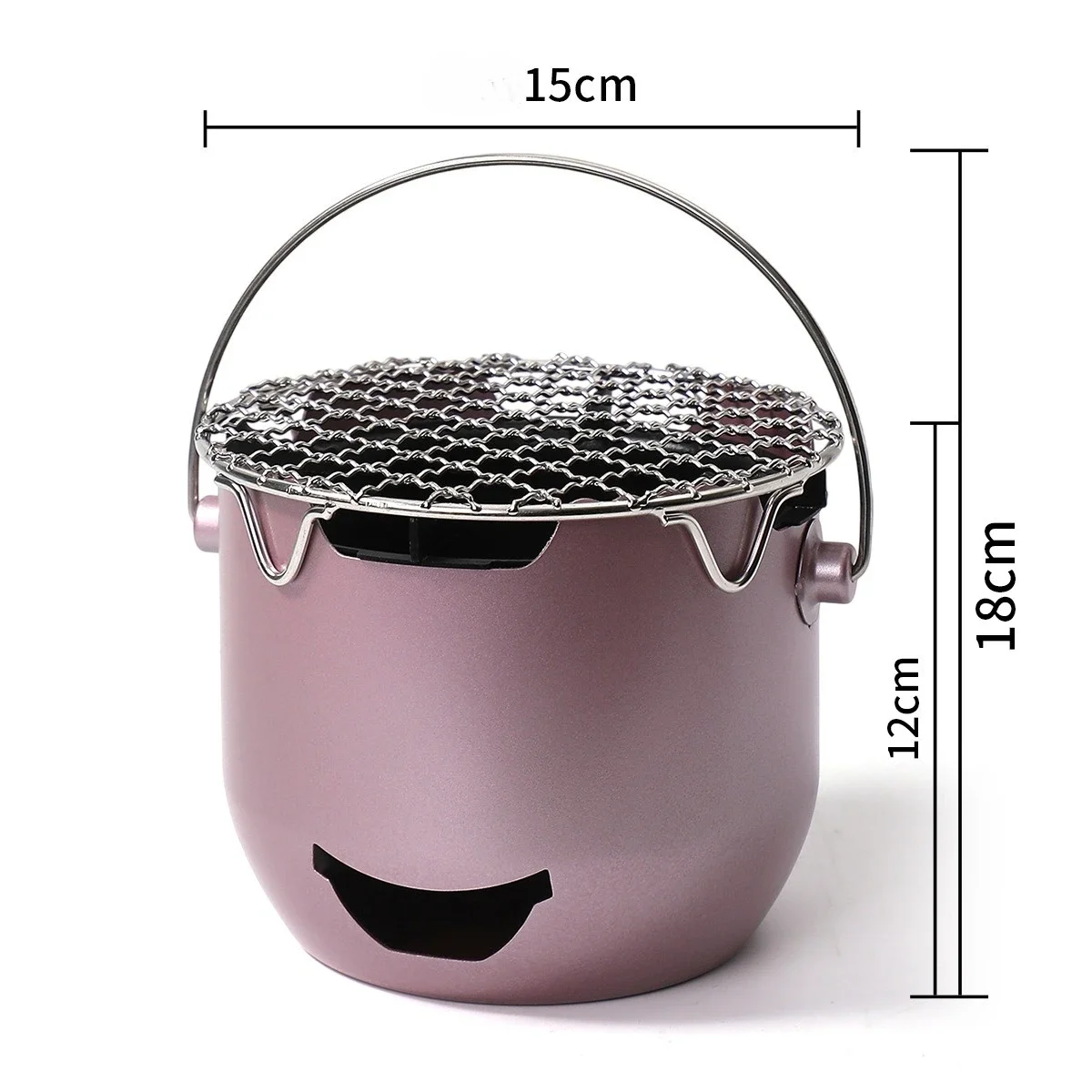 Mini Small Carbon Stove Outdoor Portable Household BBQ Stainless Steel Enclosure Stove Tea Olive Alcohol Korean Barbecue Stove view 6