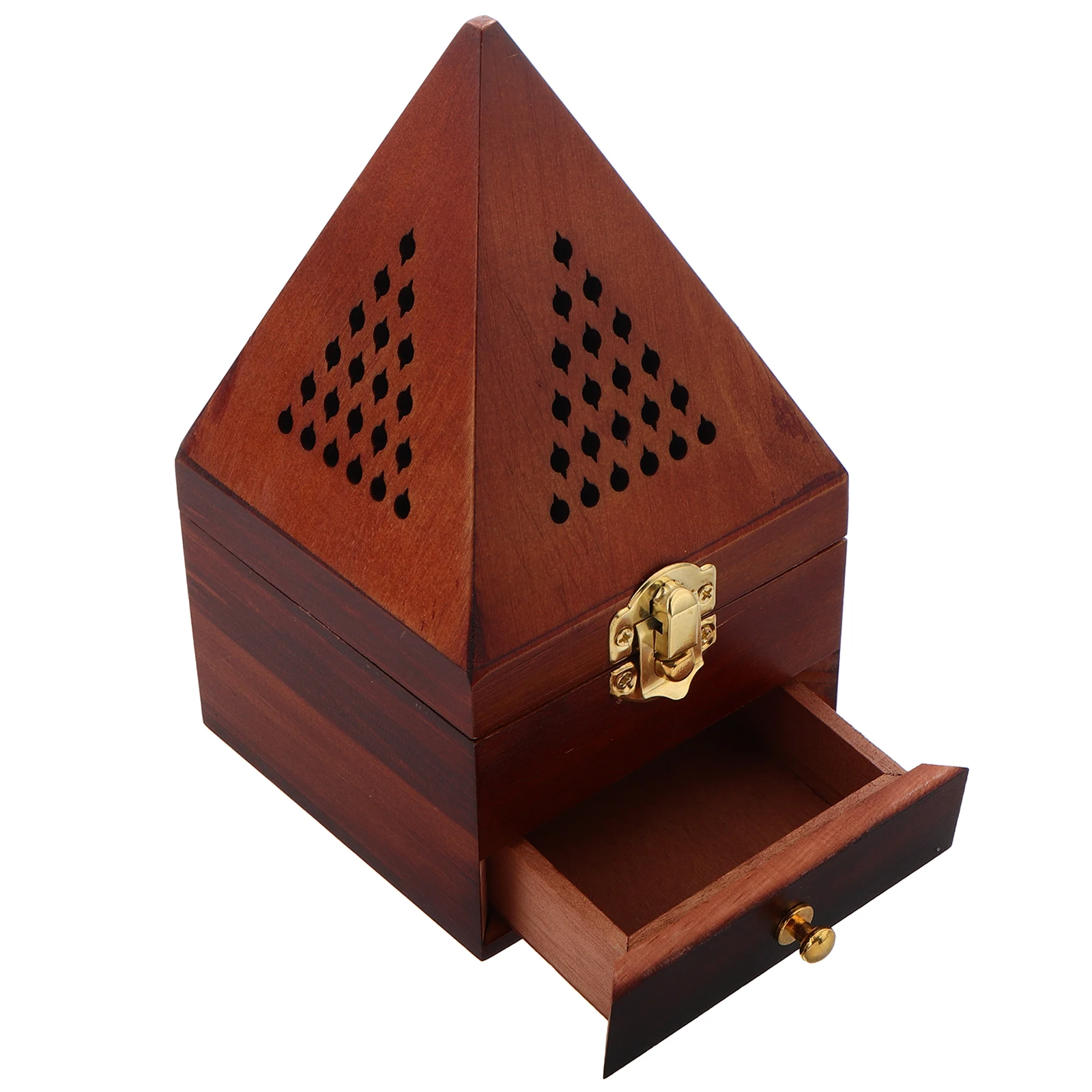 

Handcrafted Vintage Wooden Incense Box Cone Incense Burner For Home Office Unique Decoration Wooden Aromatherapy Holder