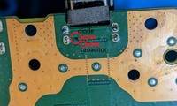 For PlayStation 5 PS5 Backside-HDMI Port Connector Bottom Motherboard SMD 71 Diode Small Part Capacitor
