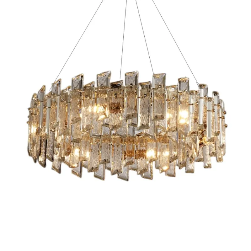 

Italy Antique Smoke cognac Crystal Chandelier ceiling fixture LED Lampara Colgante Living Room Dining Room Bedroom crystal Lamp