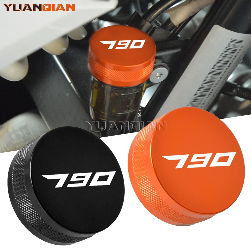 

For 790 Duke 790 Duke790 790Duke 2017 2018 2019 2020 2022 2023 2024 2025 2026 CNC Rear Brake Fluid Reservoir Cap Cover Protector