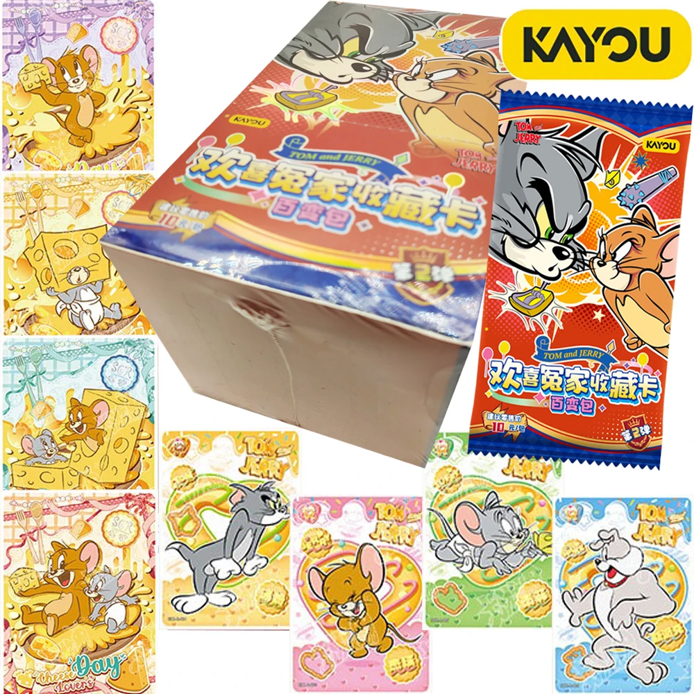 

Genuine Kayou Tom and Jerry Collection Cards Action Comedy Animation Fun Exercise SSR Character Cards Boys Girls Christmas Gifts