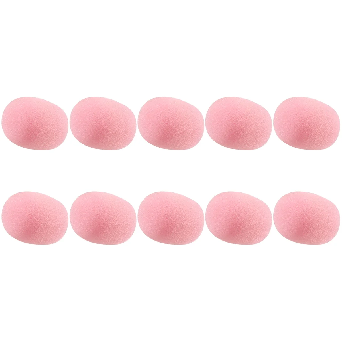 ABKM 10 Pack Lapel Headset Microphone Windscreen, Microphone Sponge Foam Cover Mini Size Lavalier Microphone Windscreen Pink