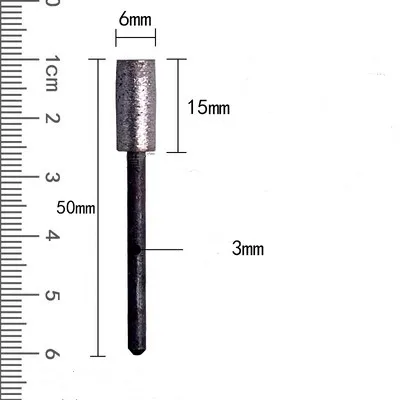 3mm Schaft Diamant Bohrer Schleifen Bohrer Kopf Gravur Zubehör Set für Stein Carving Bohrer Grat Lapidar Werkzeug Stein – Detail 13