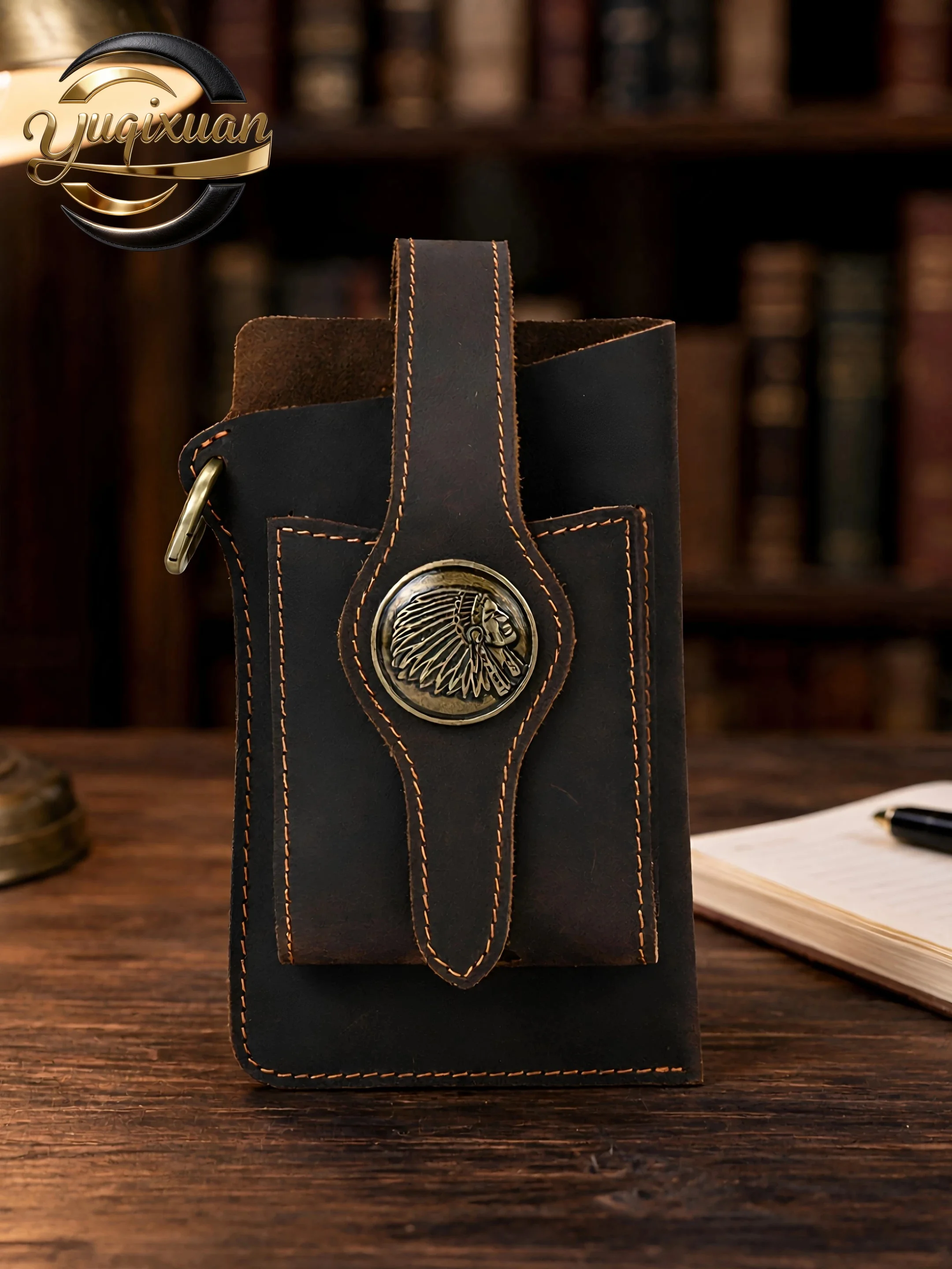 yuqixuan-new-retro-mad-leather-men's-waist-bag-outdoor-sports-belt-on-waist-genuine-leather-waist-pouch-casual-style